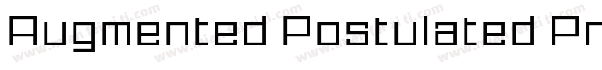 Augmented Postulated Proto Alphabet字体转换